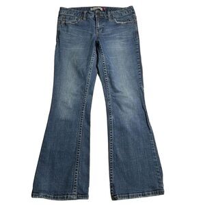 Women’s Aeropostale Hailey Skinny Flare Size 7/8 Short Blue Jeans